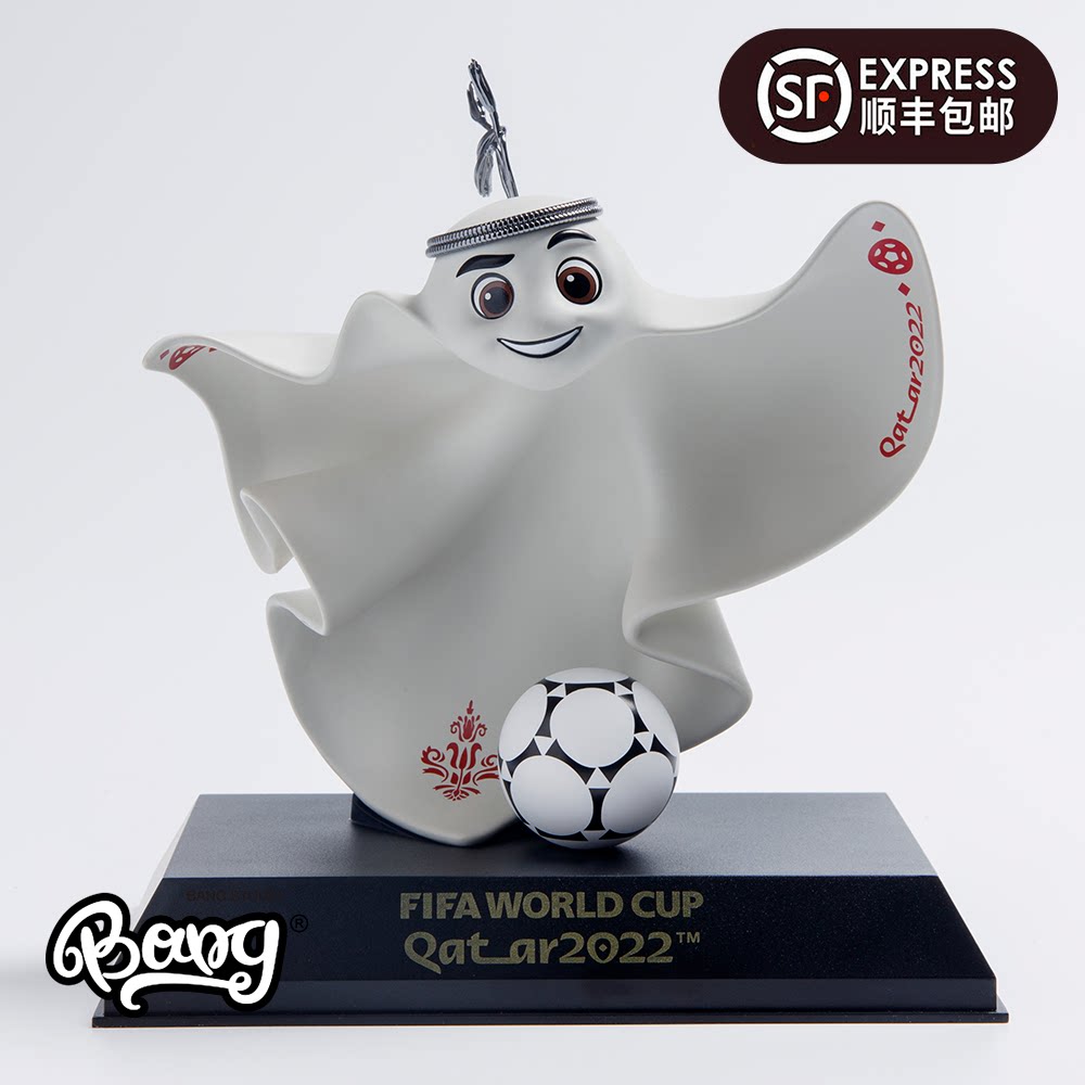 【bang】现货 2022年卡塔尔足球世界杯吉祥物 拉伊卜公仔潮玩手办