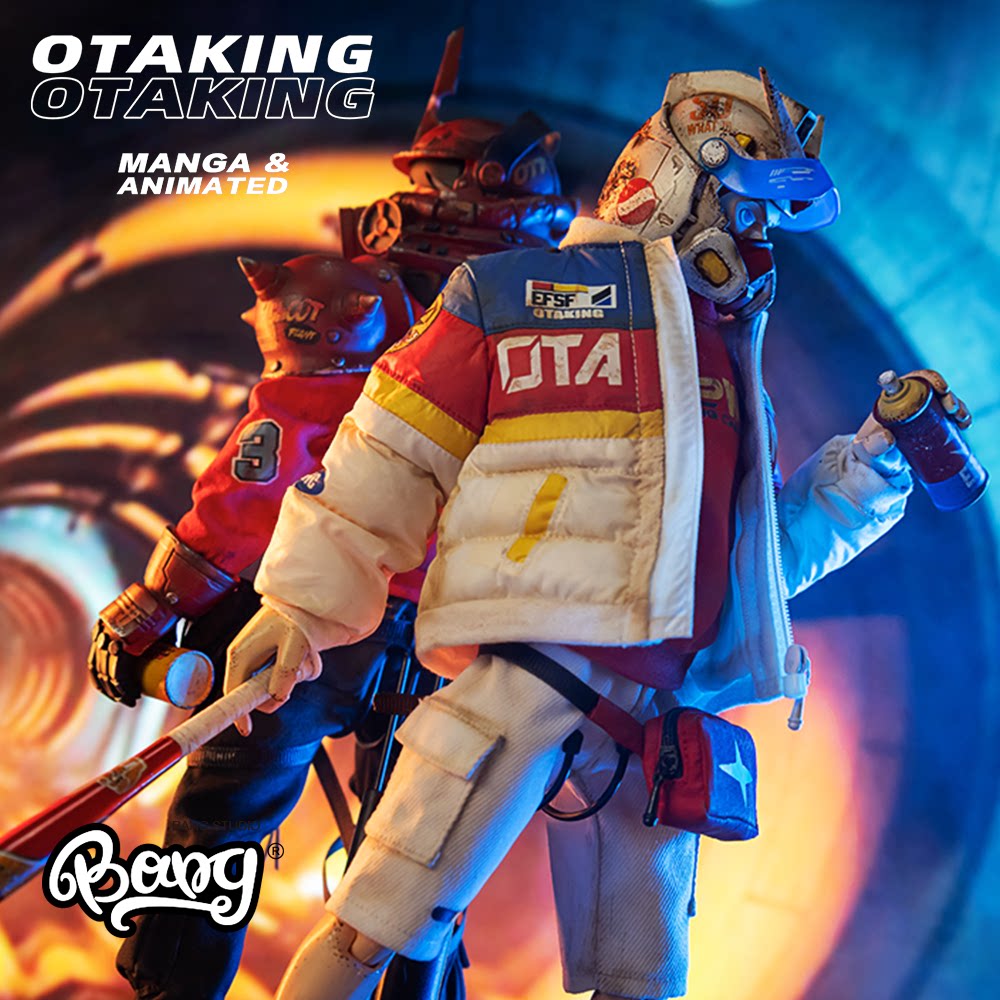 【bang】现货 御宅朋克otaking 涂鸦战士&赤潮武士 1/6潮玩人偶