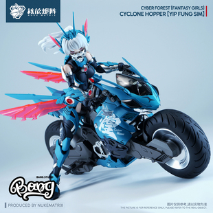 核能矩阵 赛博森林 飓风飞蝗 机娘拼装 预售 叶风婵 模型 Bang