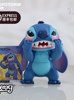 【Bang】现货 MORSTORM 迪士尼 星际宝贝鬼脸史迪奇 手办玩具礼物