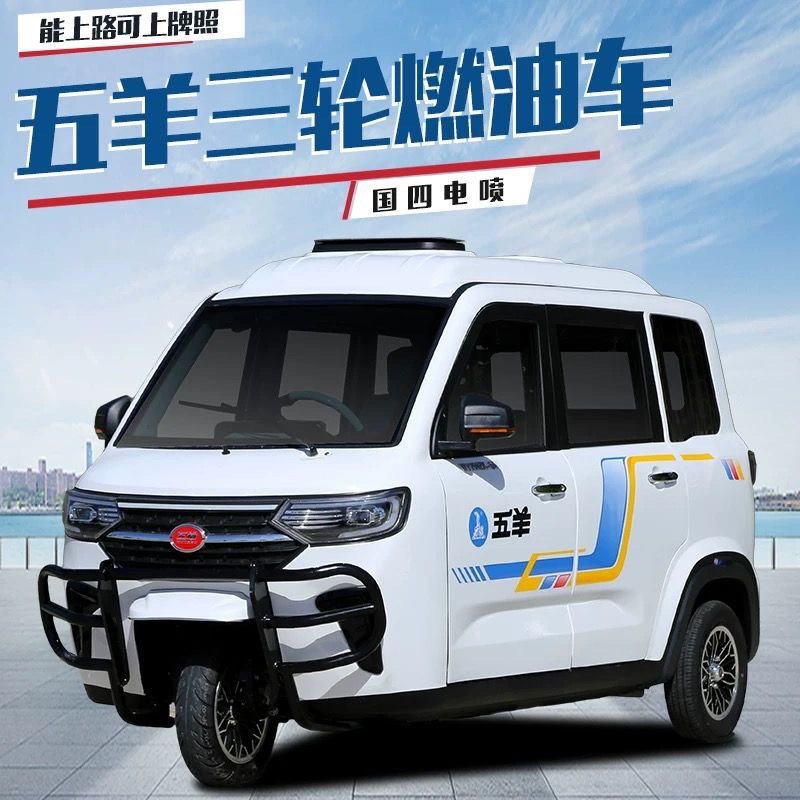 五羊星驰燃油摩托三轮车300cc水冷汽油代步国标可挂牌家用拉载货