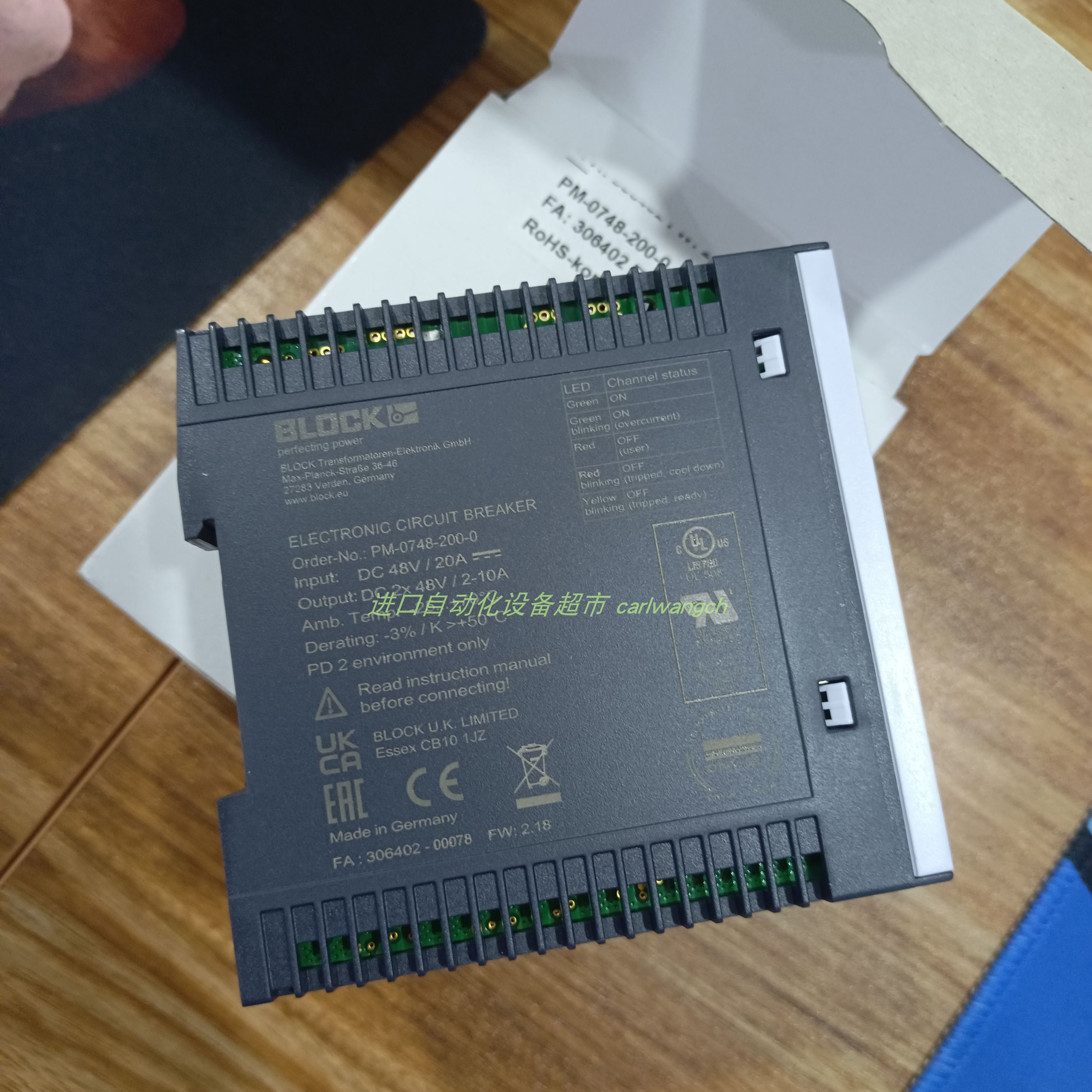 BLOCK PM-0124-020-0断路器VERSA VSP-2401电磁阀