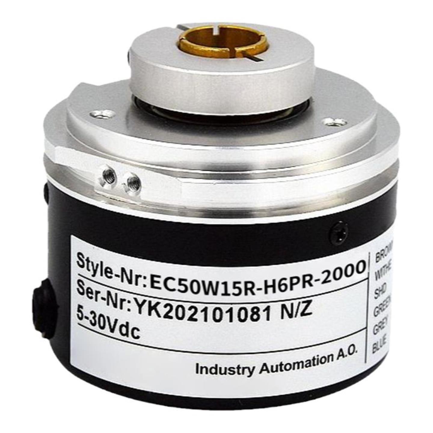 宜科型编码器EC50W15R-H6PRH6TARH4BRP4P6PR-2000 1024空心轴