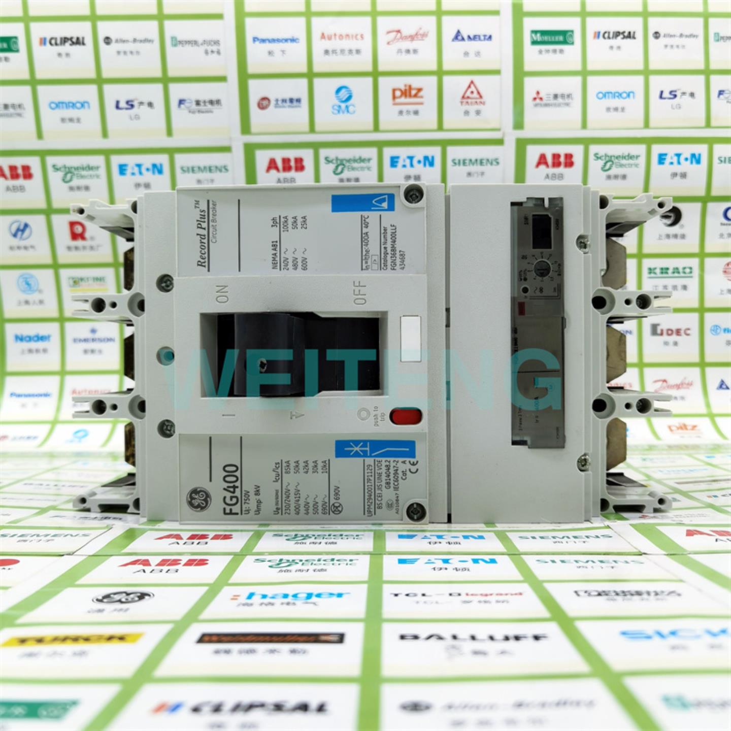 GE通用 FGN36BM400LLF 电动机马达保护塑壳断路器FGRS3LL0400空开