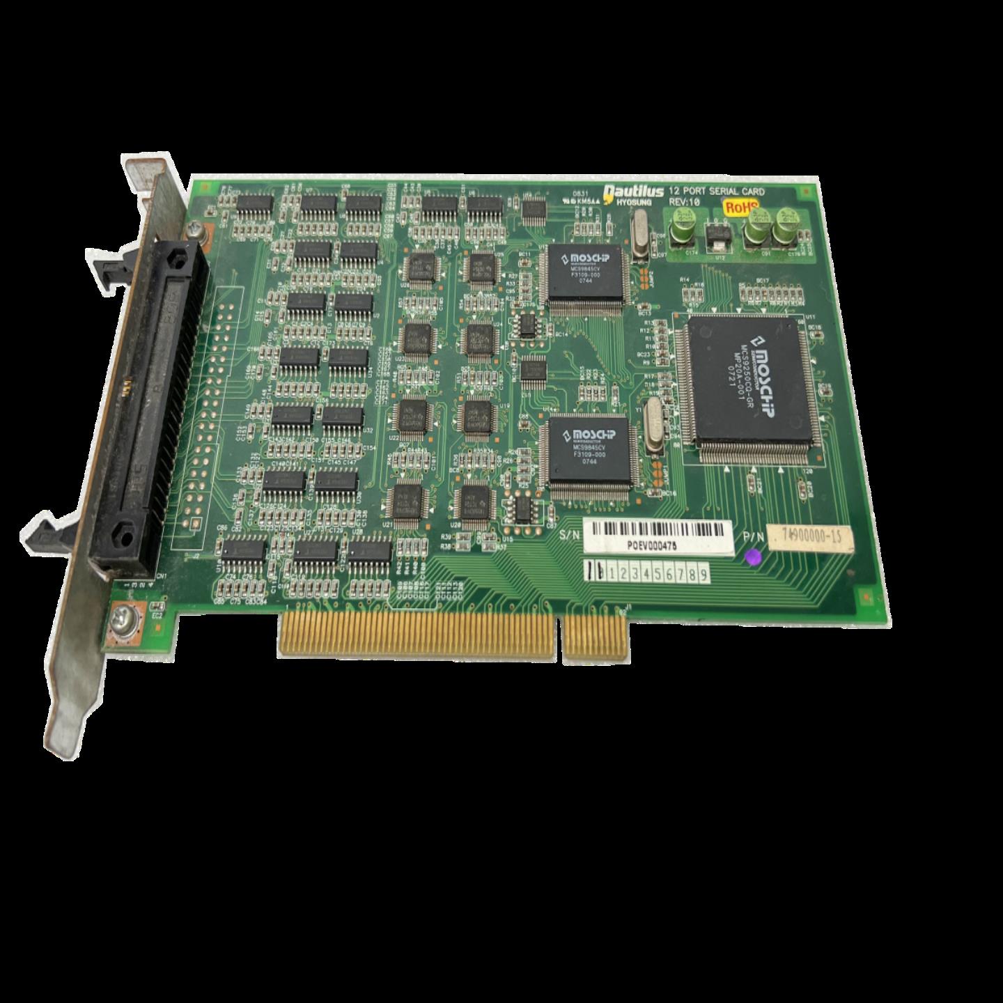 Nautilus HYOSUNG 12 PORT SERIAL CARD REV1074900000-15