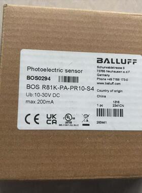 巴鲁夫 BOS0294  BOS R81K-PA-PR10-S4 283441 反射光电传感器