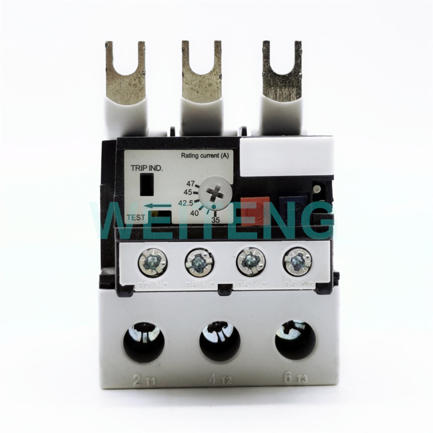 HAGER海格 EWT470E 热过载保护继电器 35-47A 常开1NO常闭1NC电磁