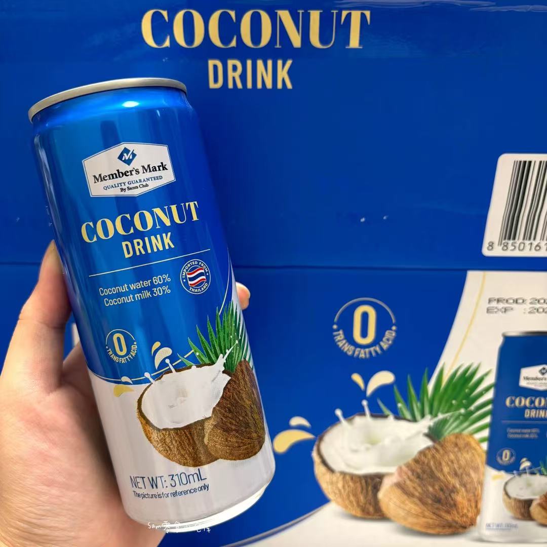 SAM会员代购 Member'sMark泰国进口椰子饮料310mL*24罐椰子汁