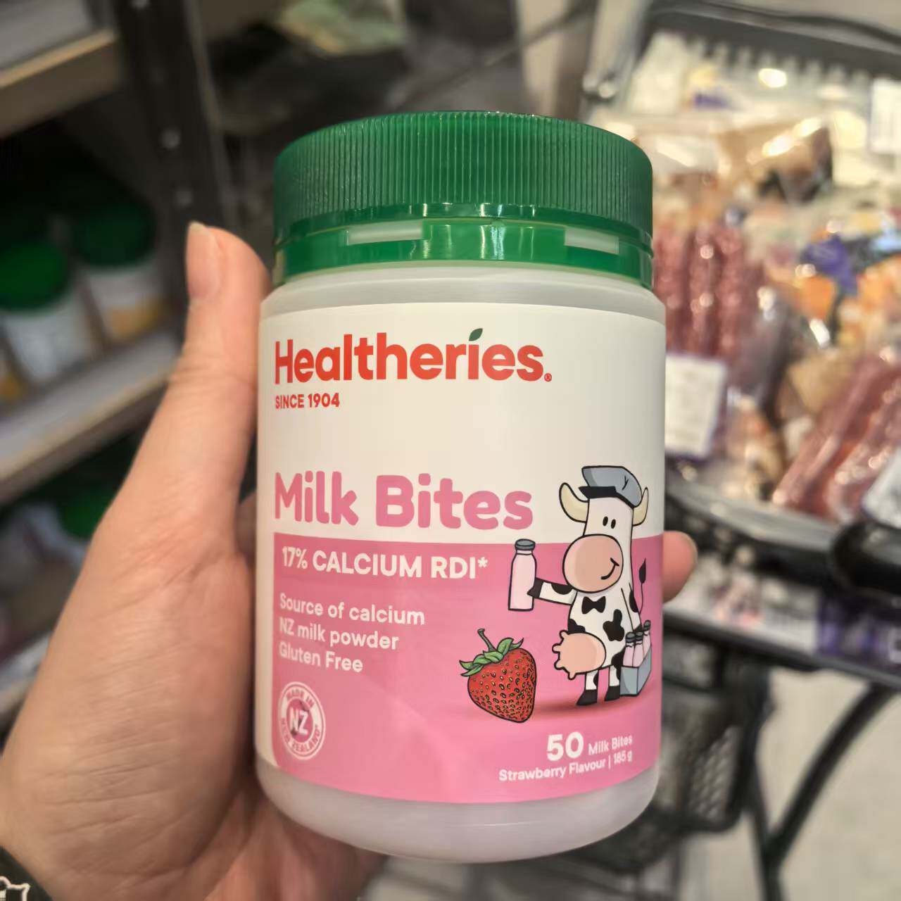 楼上纽西兰进口牛奶片云呢拿/士