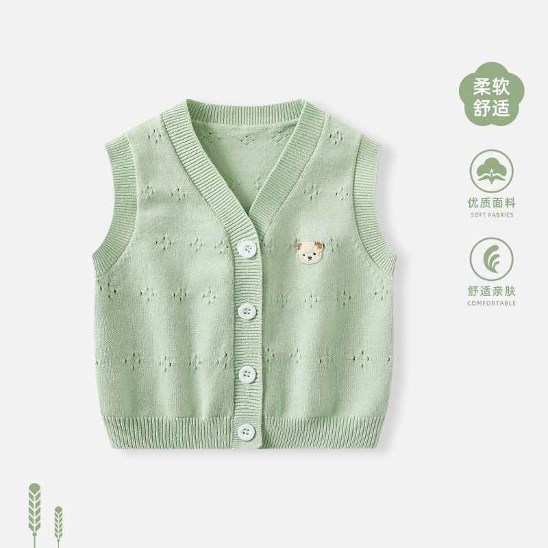 婴儿马甲秋冬新款男宝宝小背心