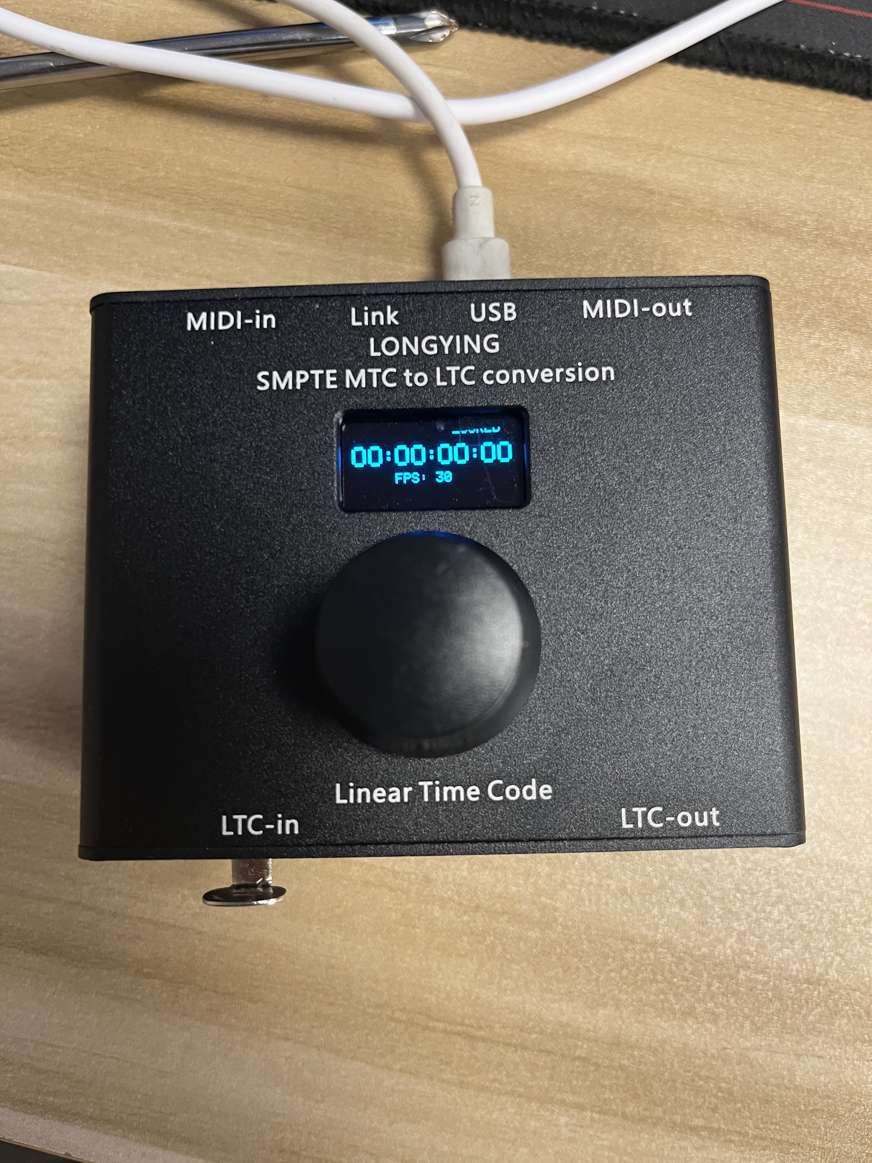 时间码盒子 usb midi LTC play 舞台灯光音视频同步神器
