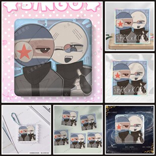 countryhumans韩朝国拟正版画师授权ch周边谷子吧唧色纸韩国朝鲜