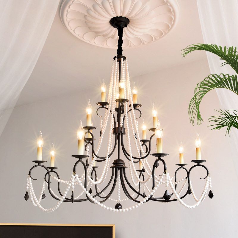 古风吊灯大厅蜡烛法式餐厅客厅