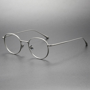 日本手工圆框简约复古 纯钛近视眼镜 汪小菲同款眼镜架增永WRIGHT