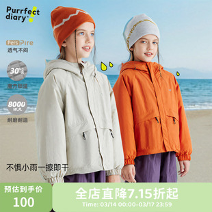 咕噜日记童装儿童外套连帽男童魔方绒夹克上衣秋冬新款女童冲锋衣