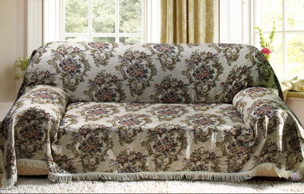 2米万能风巾垫防滑布艺罩沙发套