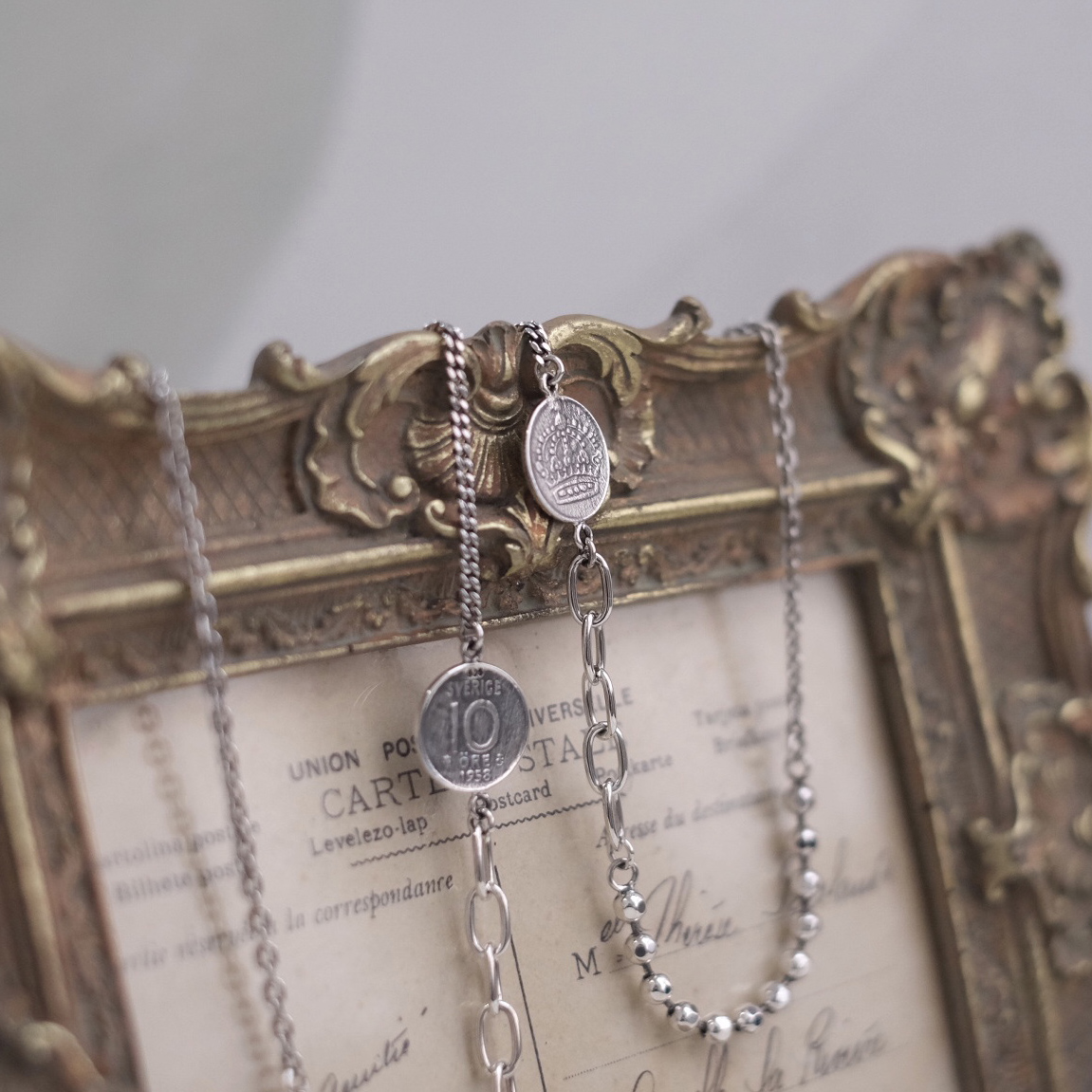 shui原创设计项链925钱币元素