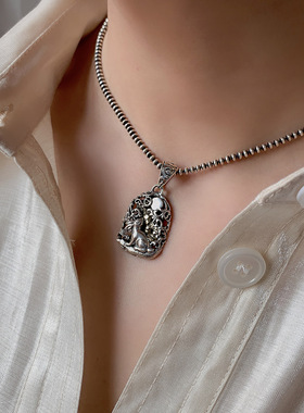 小众纯银月亮日本锆石兔子吊坠