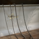 睡莲生生世世 素复古百搭简约手链男女可戴 925纯银项链圆珠豆豆元