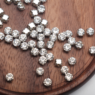 3mm4mm手缝钻 爪钻 手工diy饰品配件服装辅料 法式刺绣材料