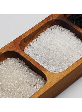 双12~1.5mm极细米珠进口MGB法式刺绣材料娃衣散珠diy串珠服装辅料