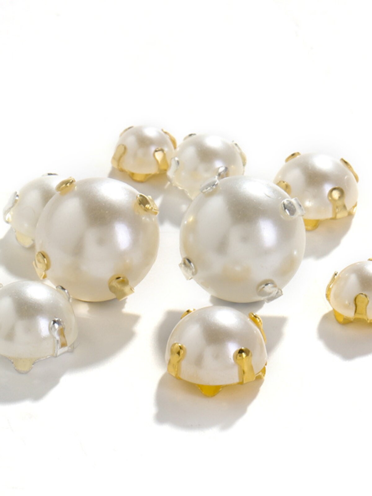 엘크 반원형 크로스 클로 ABS 진주 클로 드릴 프랑스 자수 액세서리 손바느질 드릴 의류 액세서리