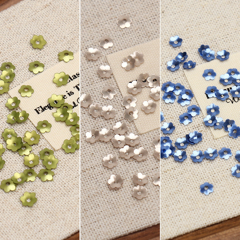 【4mm小花朵立体亮片】法式刺绣PET耐高温亮片服装装饰辅异形亮片,居家布艺,珠子/钻饰/花朵等配饰,淘宝优惠券,粉丝福利购,淘宝优惠卷