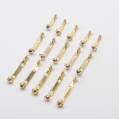 14K镀铜包金旋转式 胸针 diy配件别针空托毛衣扣饰品配件