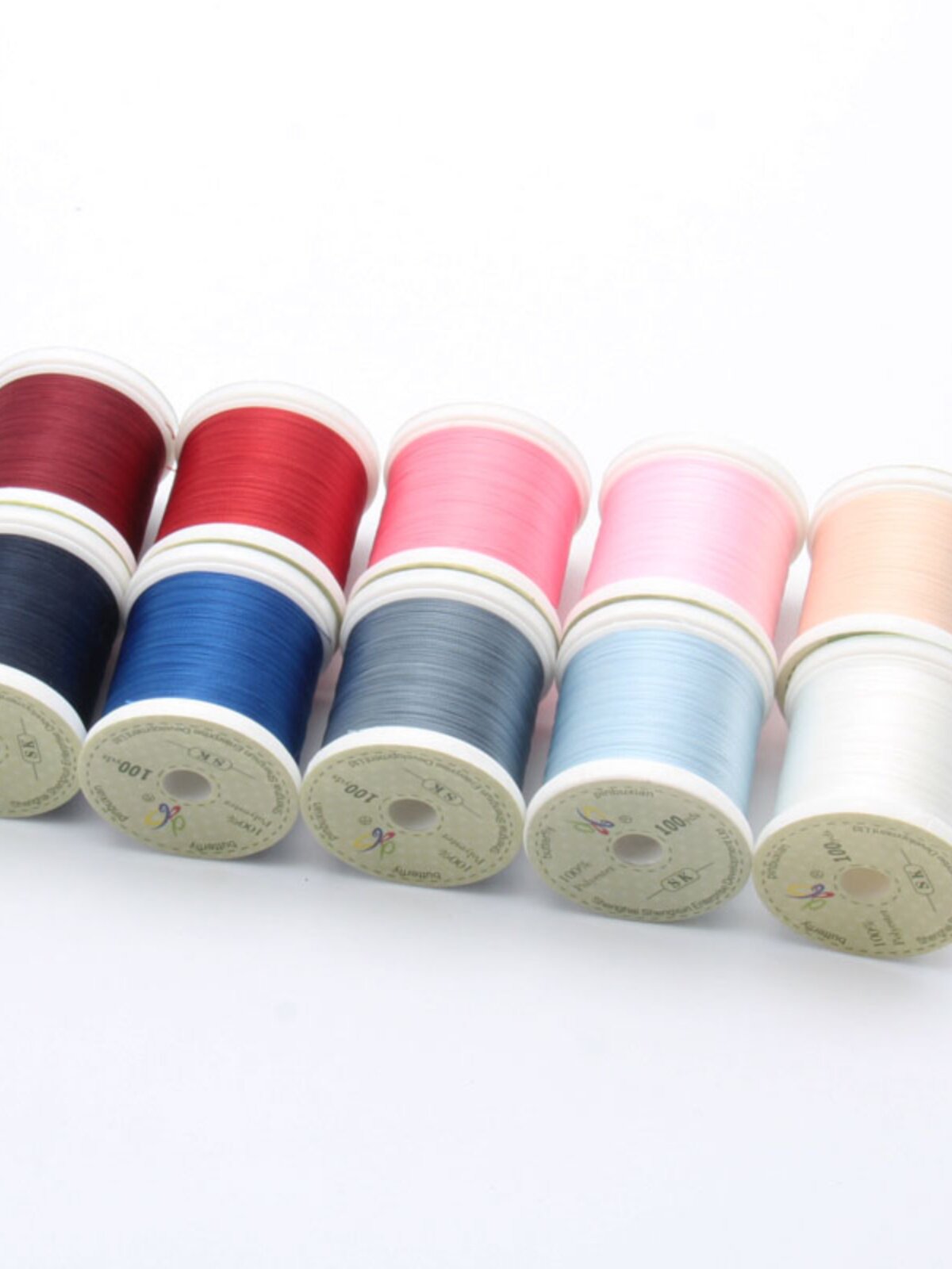 국산 손바느질 프랑스 자수 면사 비딩실 손바느질 재봉사 100야드 28색