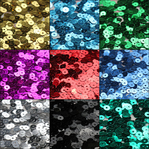 银底镜面亮片刺绣奥地利服装辅料