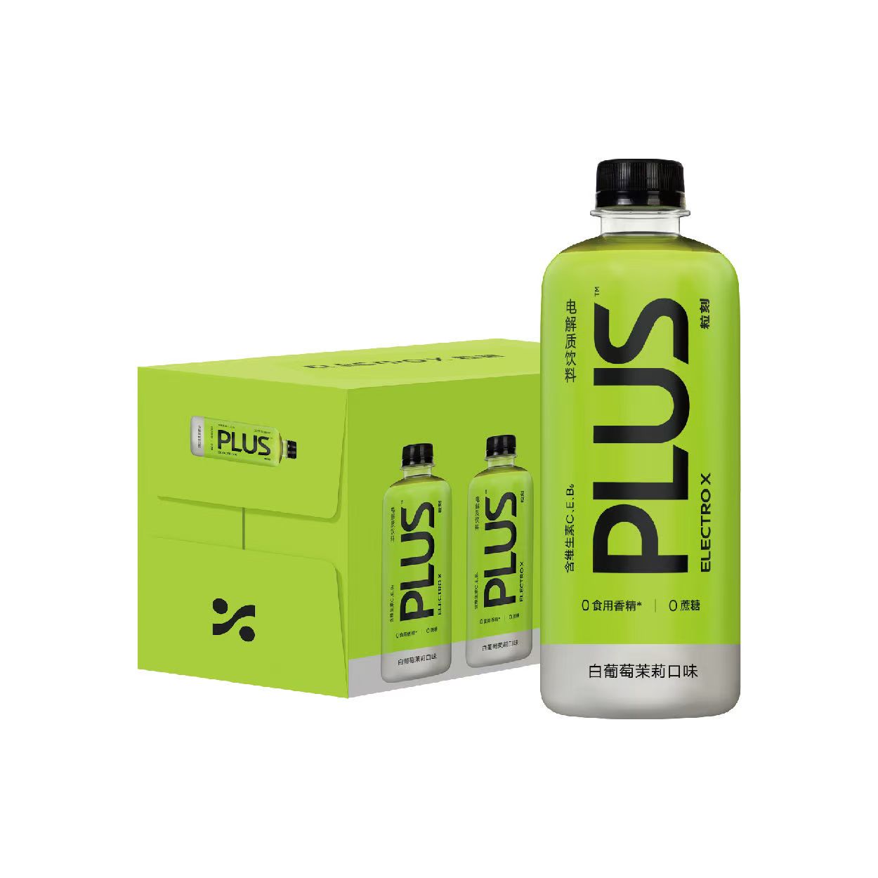 临期食品粒刻PLUS电解质饮料500ml瓶装白葡萄茉莉味运动饮品