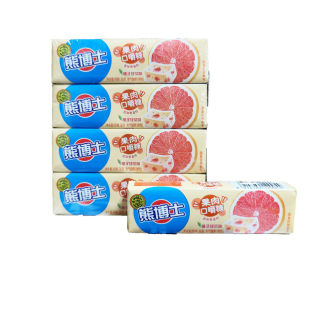 夾心果汁軟糖兒童零食 臨期食品徐福記熊博士果肉口嚼糖36g條裝