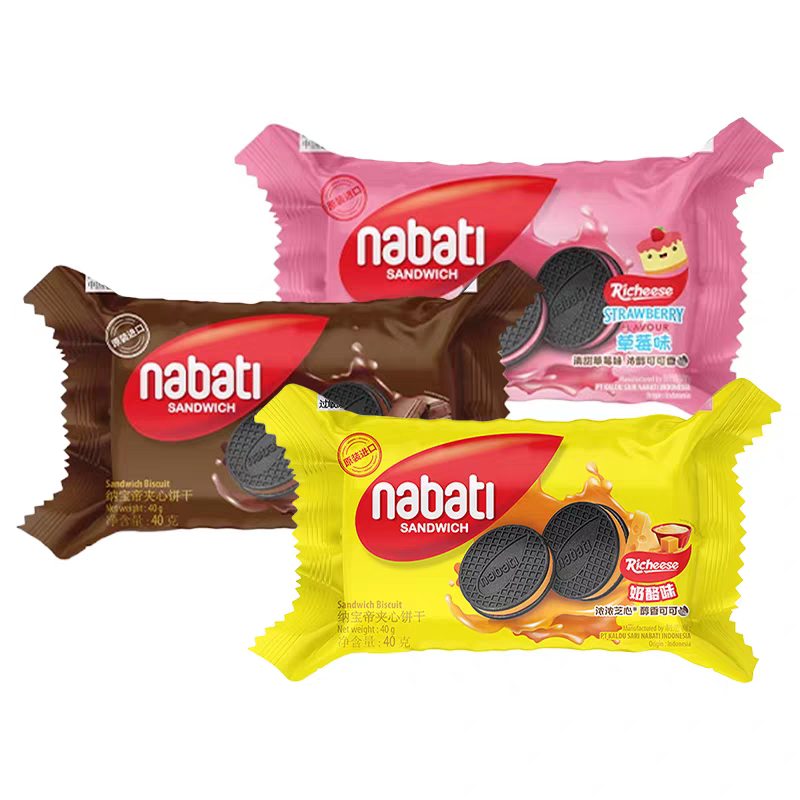 丽芝士纳宝帝奶酪味夹心饼干80g