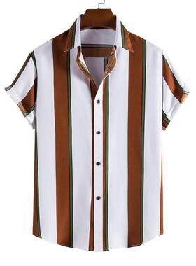 Hawaiian new Shirt Men for Shirts Button 2024 Beach wear