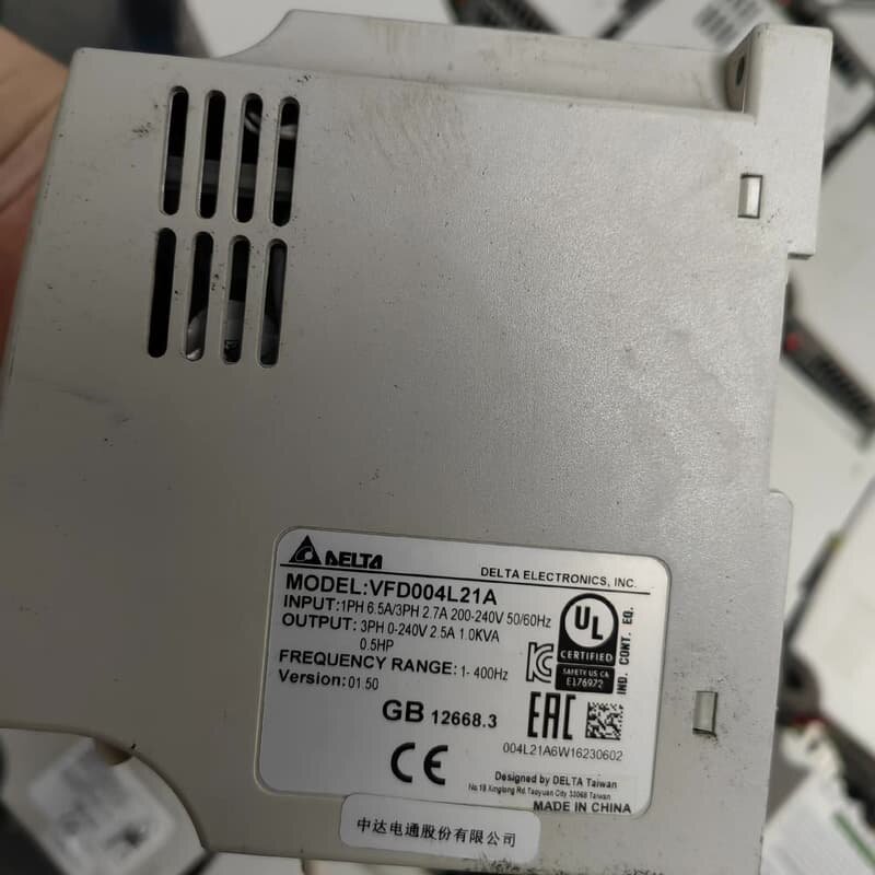 台达变频器VFD004L21A 二手拆机，成色漂亮，大量现货--议价商品