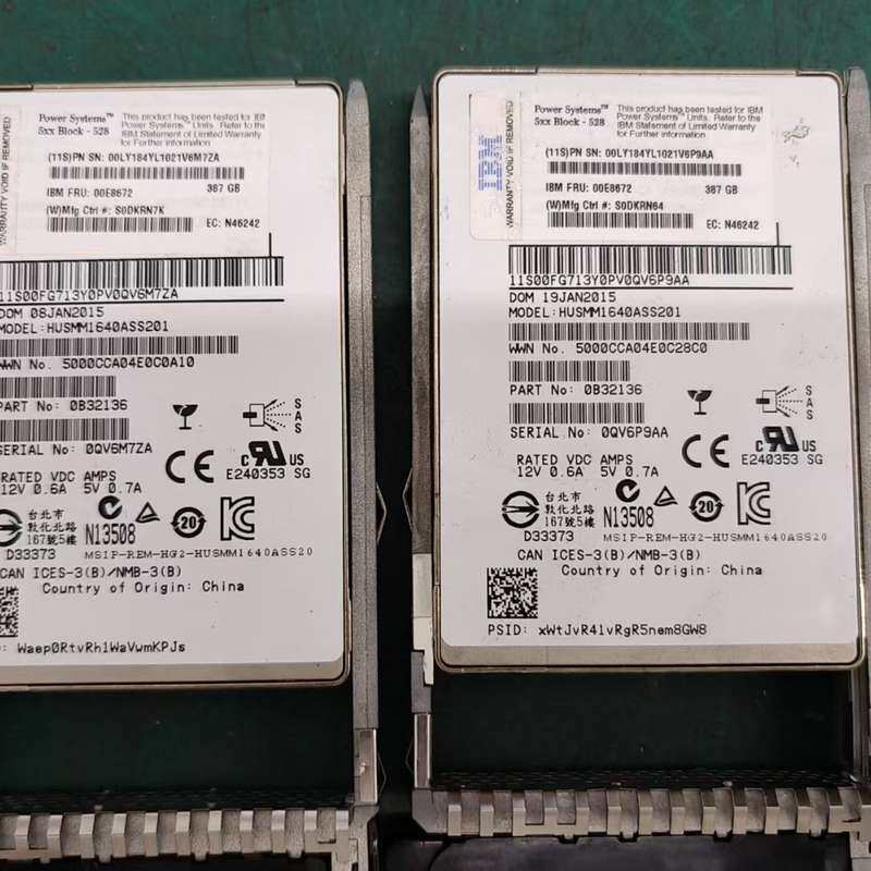 IBM小型机 00E8672 387G固态SSD 原装拆--议价商品