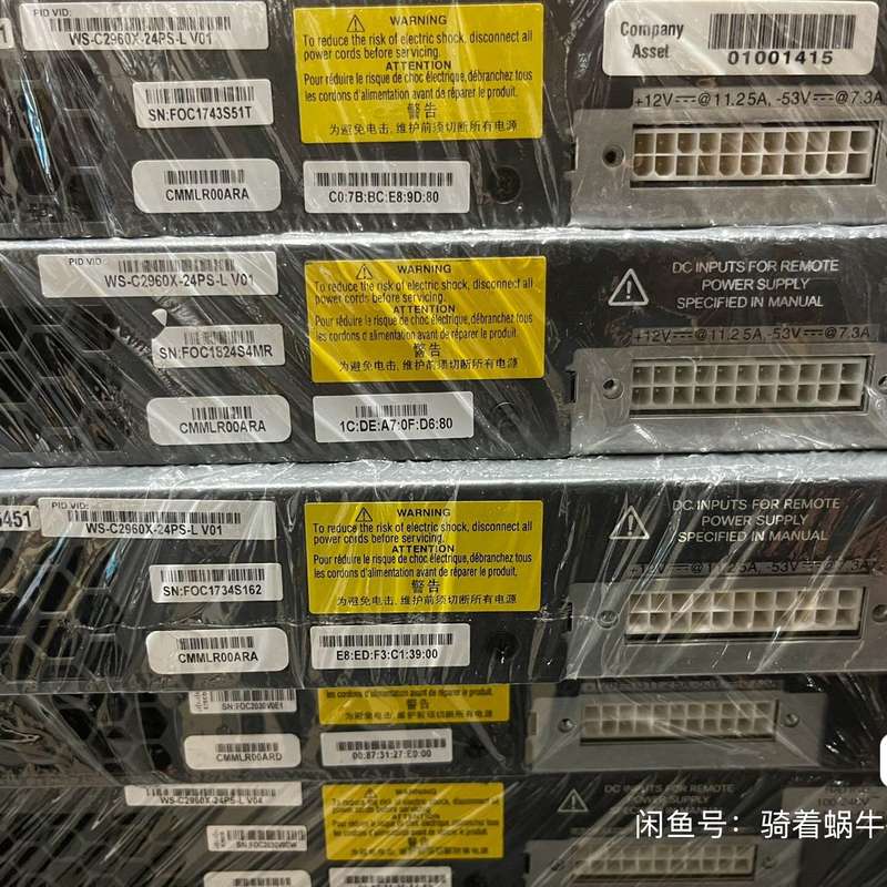 思科交换机 WS-C2960X-24PS-L 出售,公司资产--议价商品