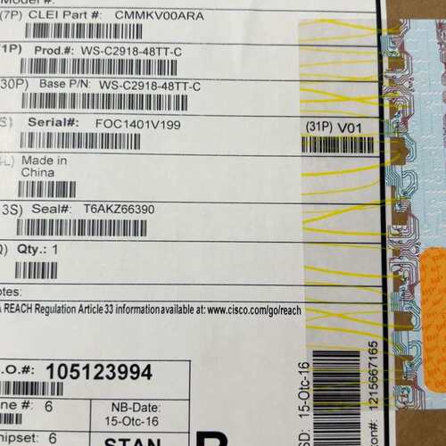 CISCO思科交换机 WS-C2918-48TT-C二层48--议价商品