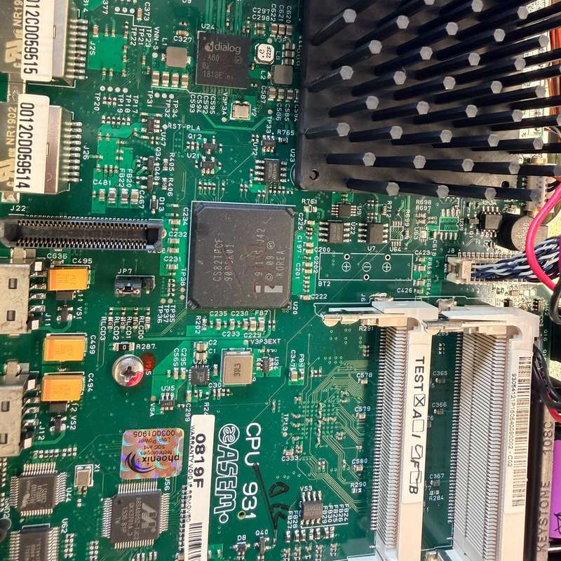 ASEM CPU 931 工控主板,拆机件,带CPU散热器,--议价商品