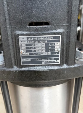 格兰富CR15-6多级泵 5.5千瓦 50Hz 2919转--议价商品