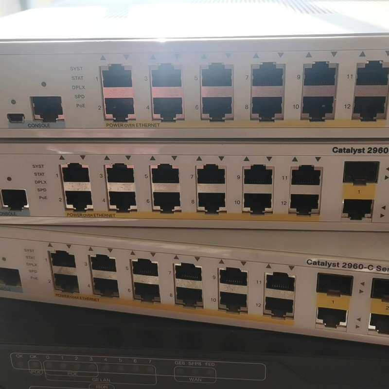 思科原装WS-C2960C-12PC-L到货几台端口测试正常--议价商品