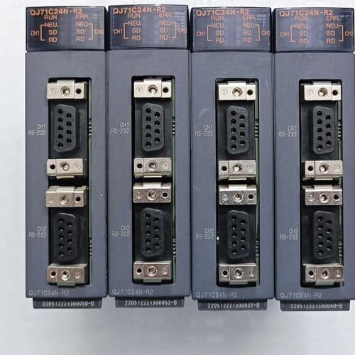 QJ71C24N-R2 三菱Q系列PLC通讯模块,二手设备拆--议价商品