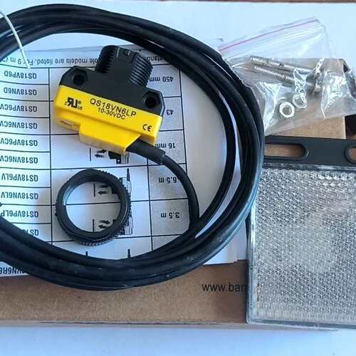 传感器QS18VN6LP，工作电压10-30VDC，带反射板--议价商品