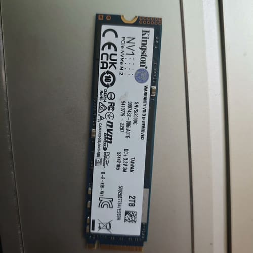 金士顿 2TB NVMe 2280 M.2固态硬盘--议价商品