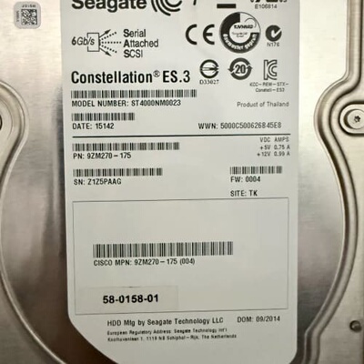 原装思科希捷4T，型号ST4000NM0023，SAS服务器--议价商品