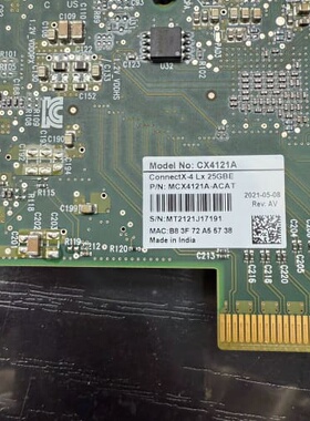 Mellanox CX4121A双口网卡，型号是MCX412--议价商品