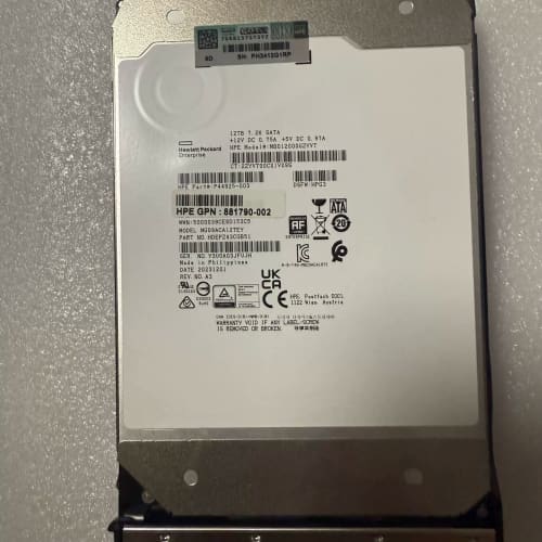 全新HPE惠普12T硬盘，7.2K转速，SATA接口，型号M--议价商品