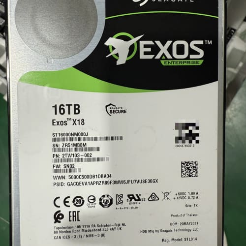 希捷 Exos X18 16TB 企业级硬盘，型号ST160--议价商品