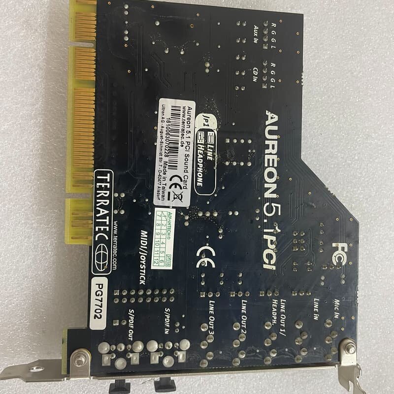 德国坦克傲龙Aureon 5.1 PCI声卡 光纤输出输入--议价商品