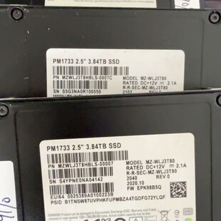 三星PM1733 3.84TB企业级U.2接口SSD--议价商品